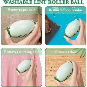 Portable & Washable Lint Roller - Strong Sticky Hair Remover for Clothes, Furniture & Carpets - Ideal for Pet Owners & Home Cleaning